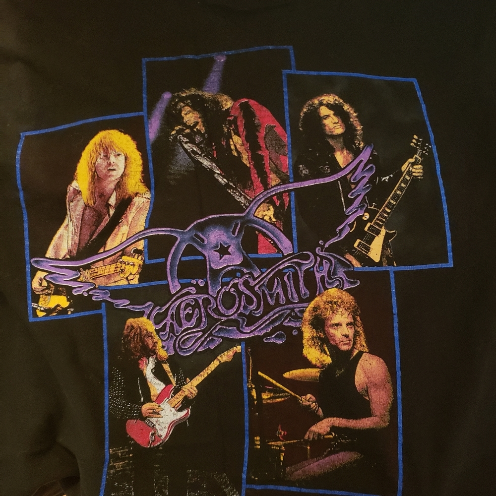 Vintage concert Aerosmith rock n roll t shirt